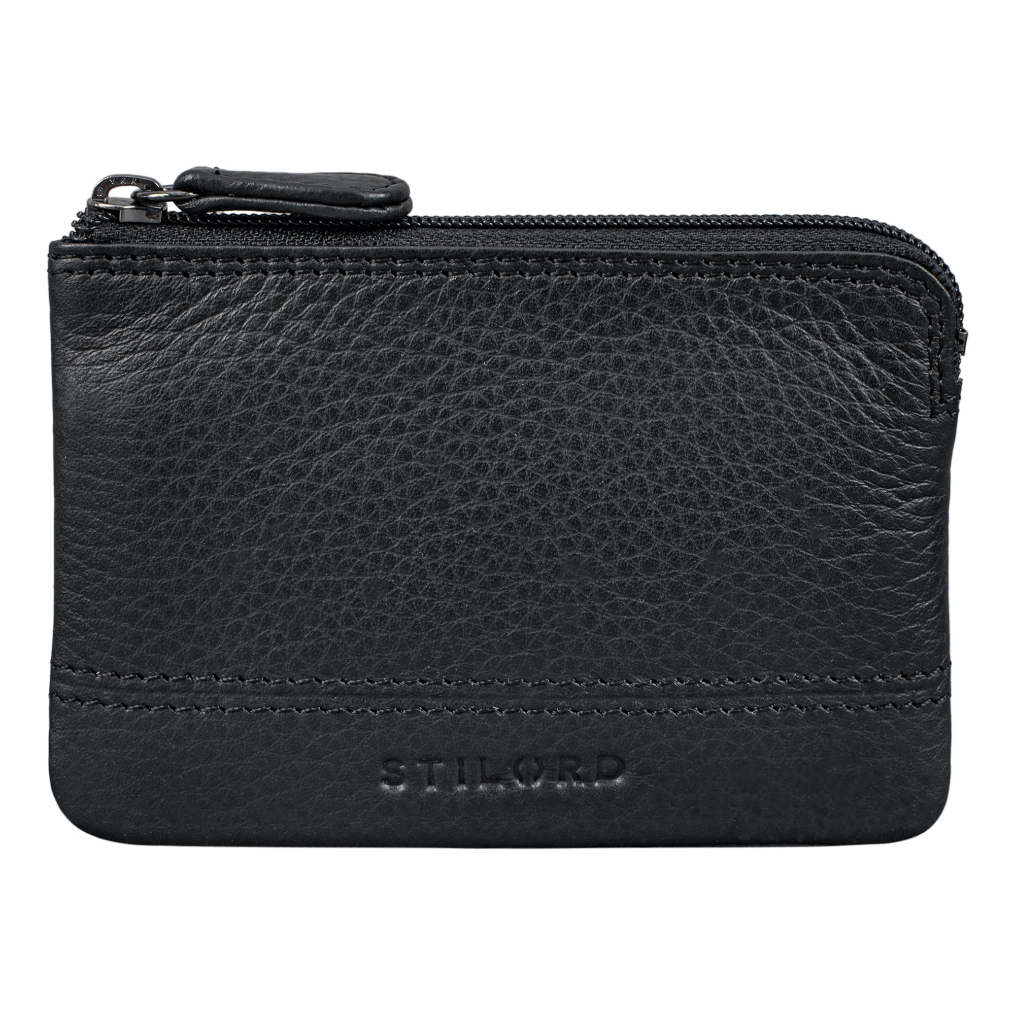 Lederetui Schlüssel Schlüsseletui schwarz