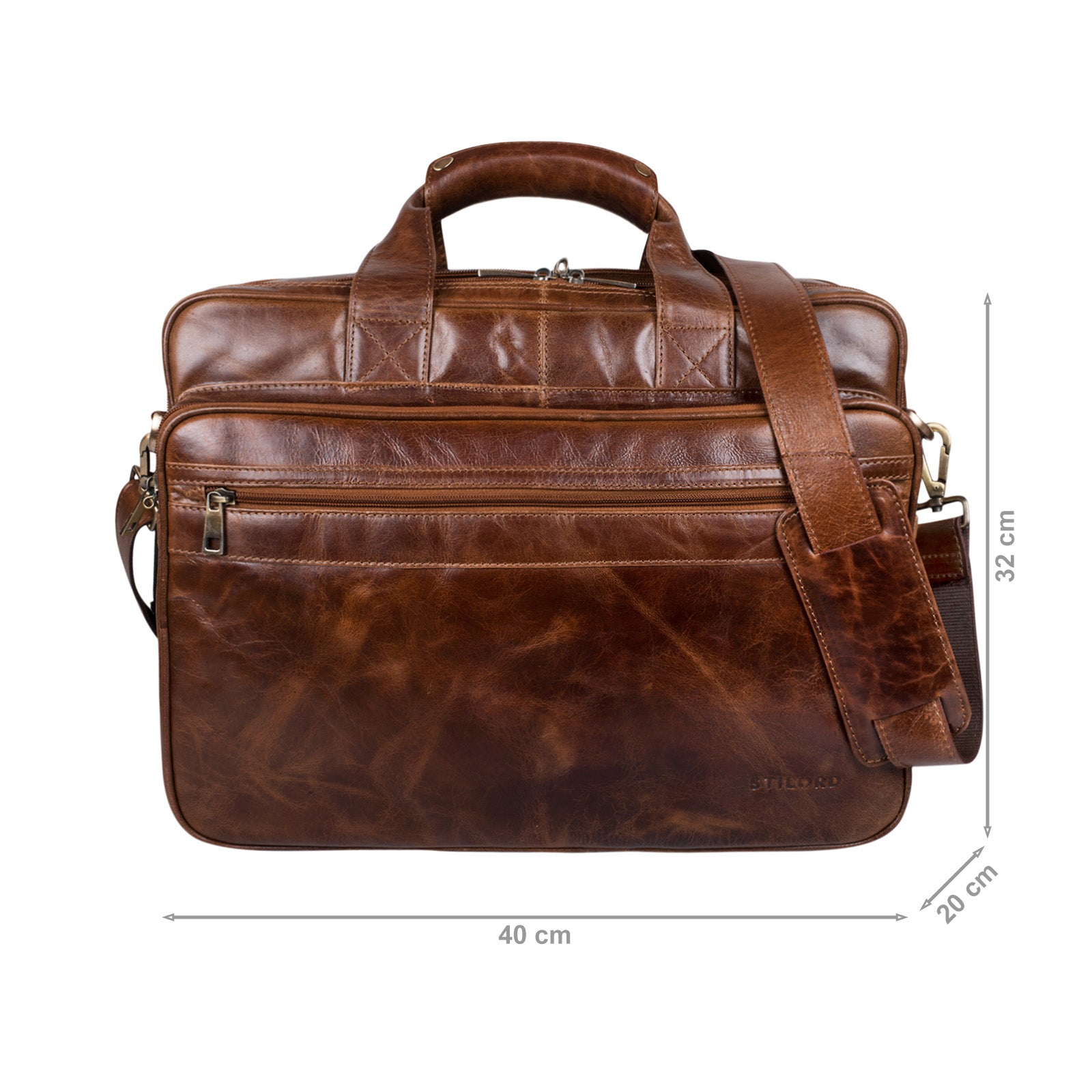 Elegante Businesstasche Herren Leder Vintage