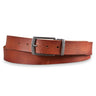 Kožený opasek hnědý 34 mm zkracovatelný