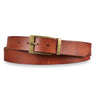 Kožený opasek hnědý 34 mm zkracovatelný