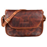 "Esther" Dámská Kožená Kabelka, Vintage Styl, Crossbody Taška