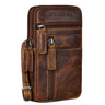„Asher“ Kožený Opaskový Peněženka Pro Muže Vintage Crossbody Taška