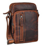 B-Stock "Amadeo" Elegantní Pánská Kožená Taška přes Rameno Malá Crossbody