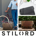 Schwarze Leder Schultertasche Vintage
