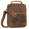 "Jonas" Pánská Kožená Taška Crossbody Malá s Uchem na Tablet 8 Palců